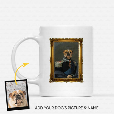 Personalized Dog Gift Idea - Royal Dog's Portrait 48 For Dog Lovers - White Mug